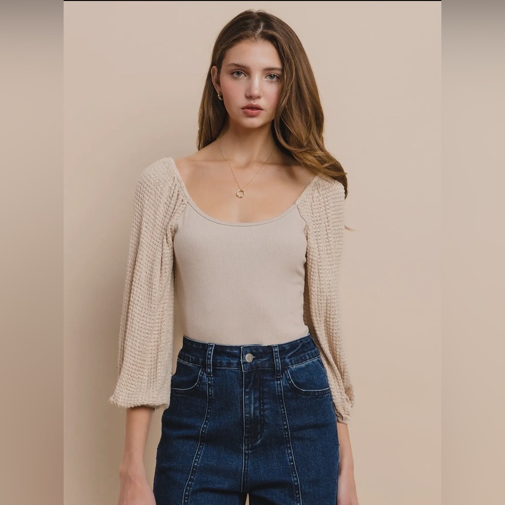 173. BALLOON SLEEVE BODYSUIT